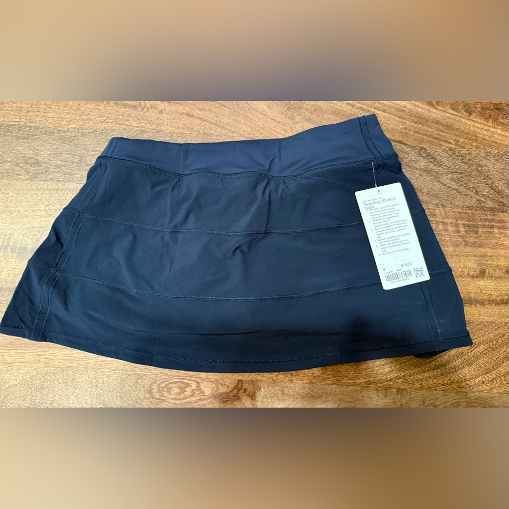 Lululemon Pace Rival Skirt -long color navy